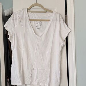 Inc international concepts White V-Neck Women's Top